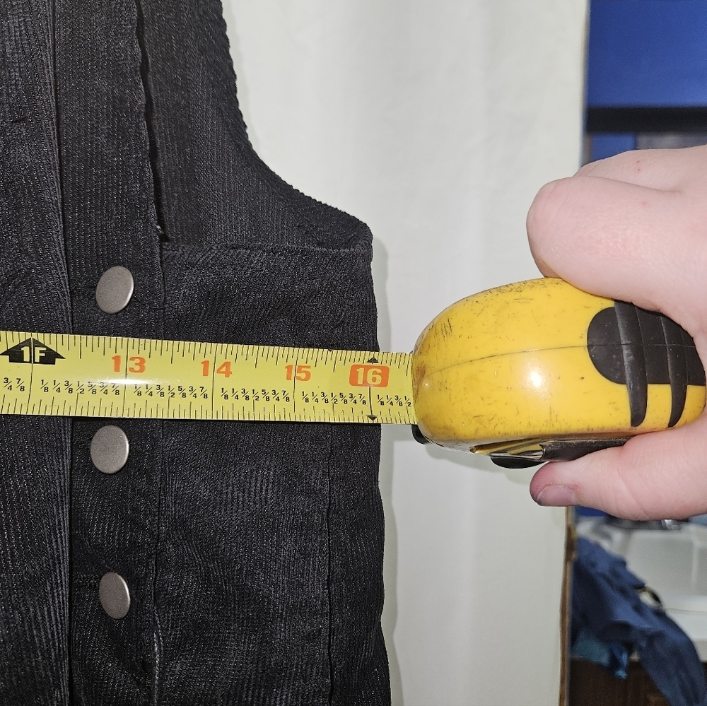 Litz New With Tags Black Corduroy Wide Leg Overalls! - Picture 2 of 9